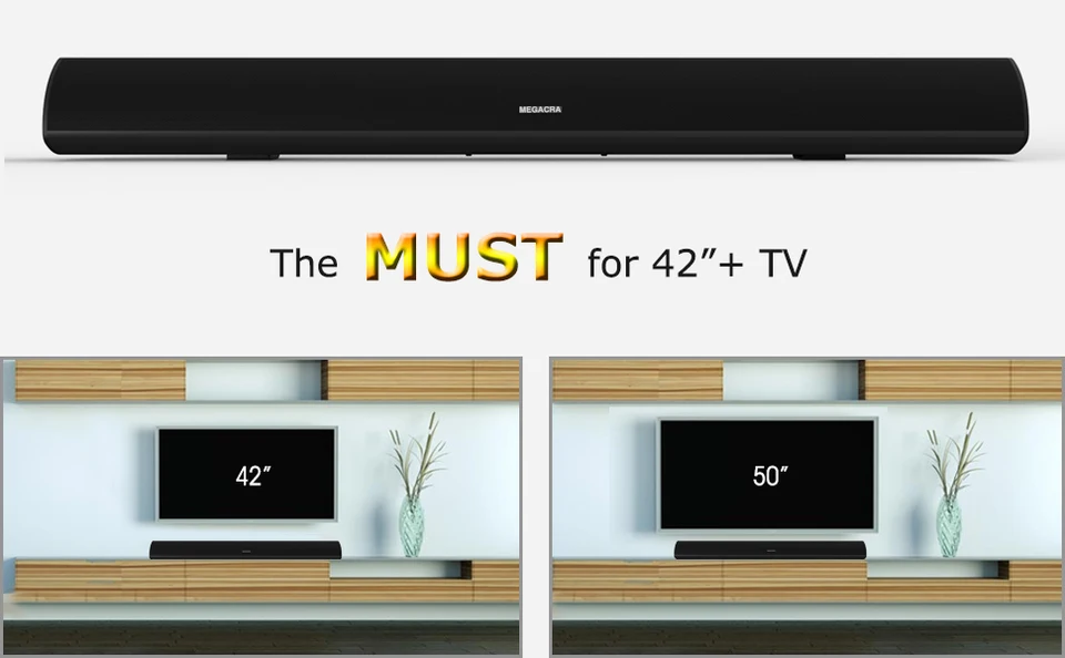 megacra 2.0 channel soundbar