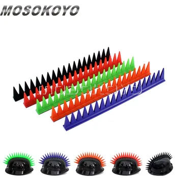 

Black Blue Orange Red Even Mohawk Warhawk Motorcycle Helmet Sticker Rubber Stick On Strips Universal