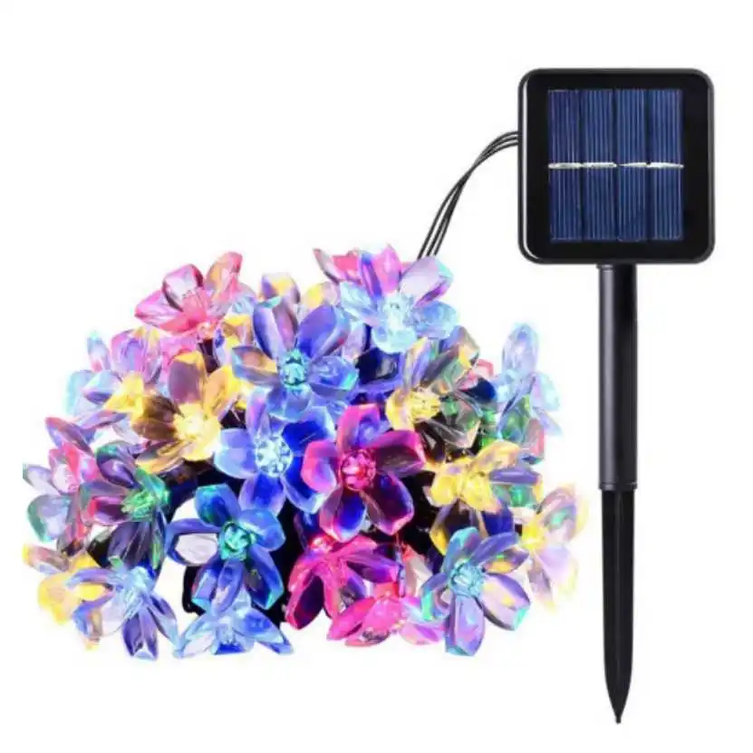 

50 LEDS 7MSolar LED String Lamp Lights Garland Fairy Lights Outdoor For Decor Lighting Flower Solar Panel LED Christmas Lights