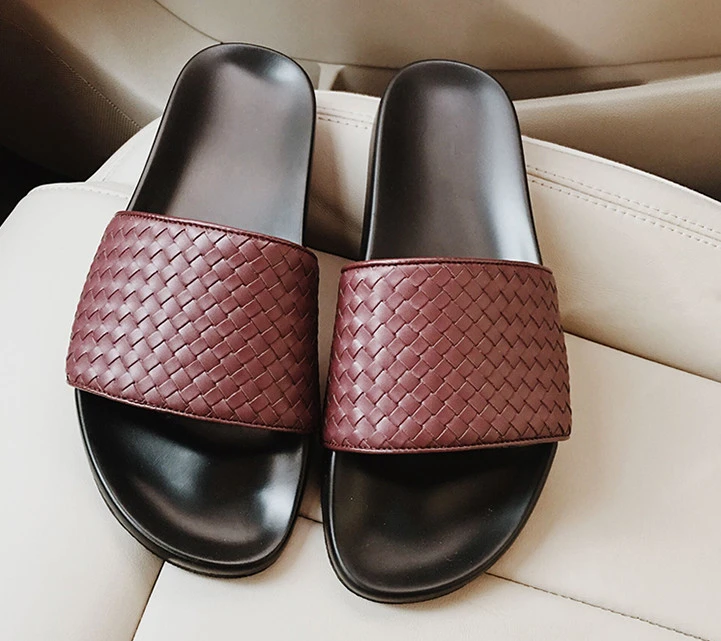 mens soft leather slippers