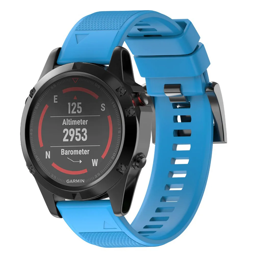 Ремешки для наручных часов Garmin Fenix 5X5 3HR Quickfit, ремешок для наручных часов Easy fit Release, ремешок для forerunner 935 22 26 мм, силиконовый ремешок