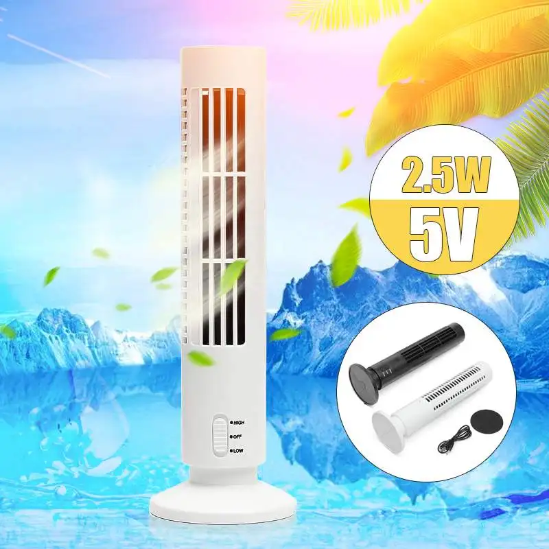 Warmtoo 5 В 2,5 Вт маленький, ручной, для путешествий Лето USB Охлаждающий очиститель воздуха кондиционер башня Bladeless настольный вентилятор с usb-кабелем
