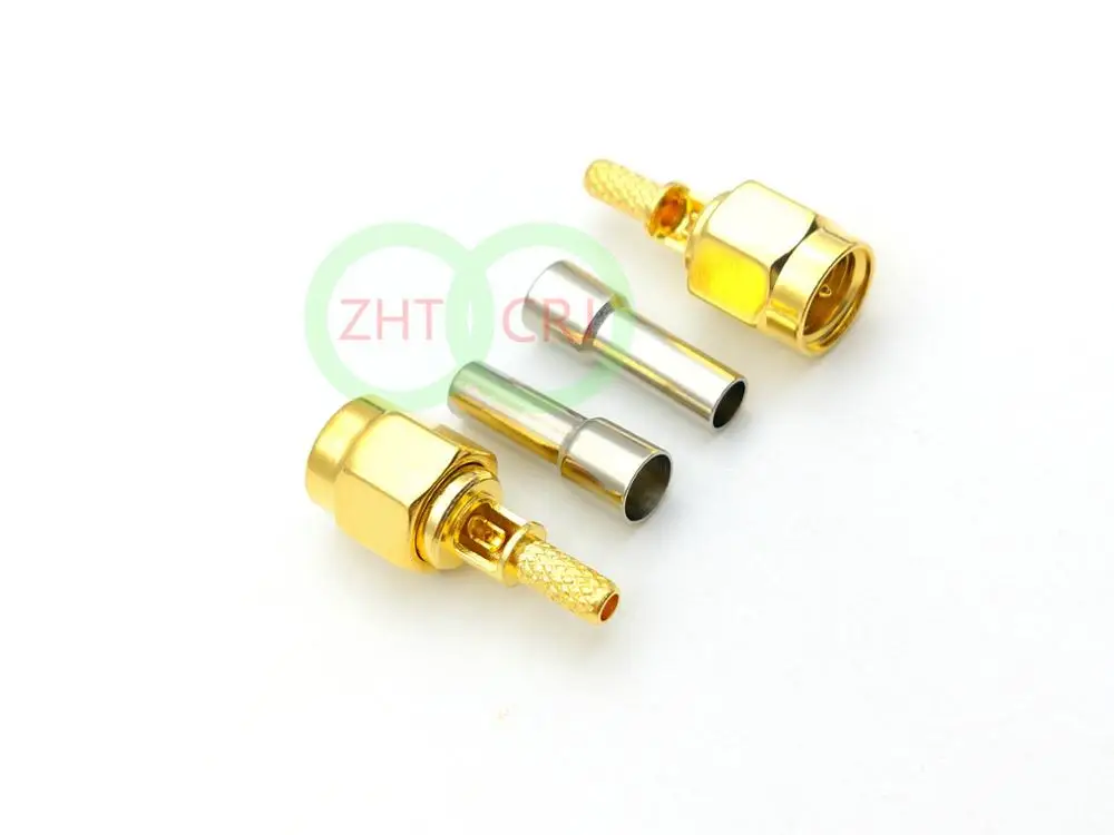 50 шт. штекеры SMA для обжима окон RG174 RG316 LMR100|connector crimp|connector 10connector cable |