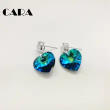 CARA New Anti-allergic 925 sterling silver Austria drop earrings Crystals for SWAROVSKI Earrings women earrings jewelry CARA0196 CARA New Anti-allergic 925 sterling silver Austria drop earrings Crystals for SWAROVSKI Earrings women earrings jewelry CARA0196