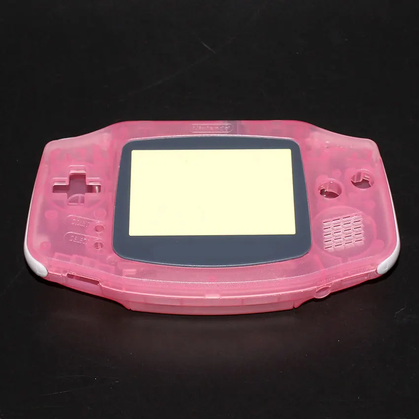 ChengHaoRan для Gameboy Advance Shell Полный корпус чехол для nintendo GBA Корпус чехол консоль кнопки отвертка - Цвет: Clear Pink