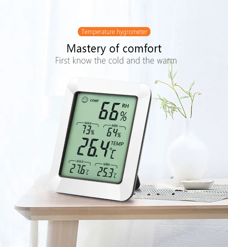 RZ defign гигрометр термометр датчик влажности индикатор цифровой комнатной температуры и влажности монитор RZ820
