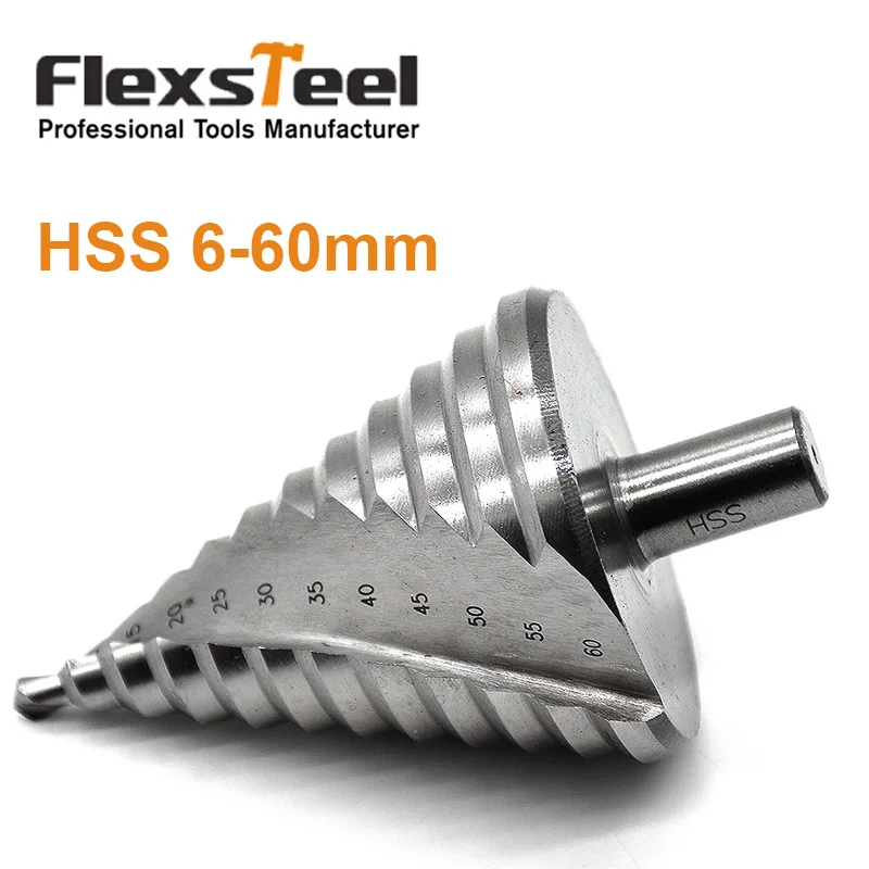 6-60mm Hss 4241 Spiral Flute Step Cone 