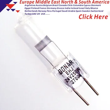 

DN-27004 EHJ 24V 250W 64655 hlx 7748xhp 24V250W G6.35 halogen light bulb microfilm microstrip overhead projector dental lamp