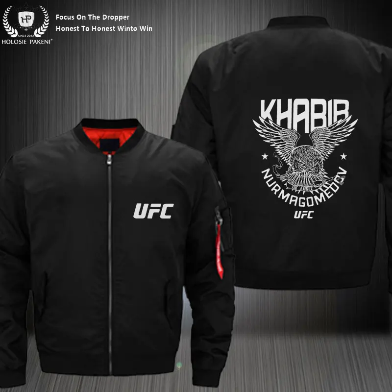 Dropshipping USA Size Unisex MA 1 Men Women Flight Jacket UFC Printed