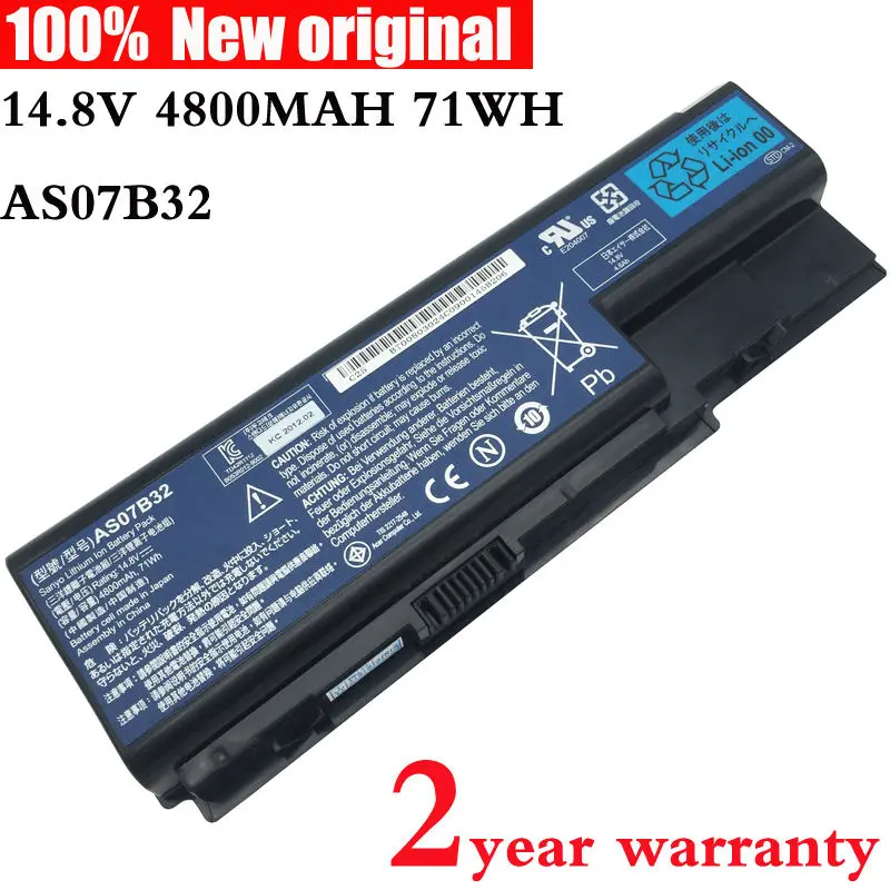8cell 14.8V AS07B31 original Laptop Battery for acer Aspire AS07B32 5520 5720 5920G 5930G 6920G 6930G 7520G 7330 5930G AS07B42