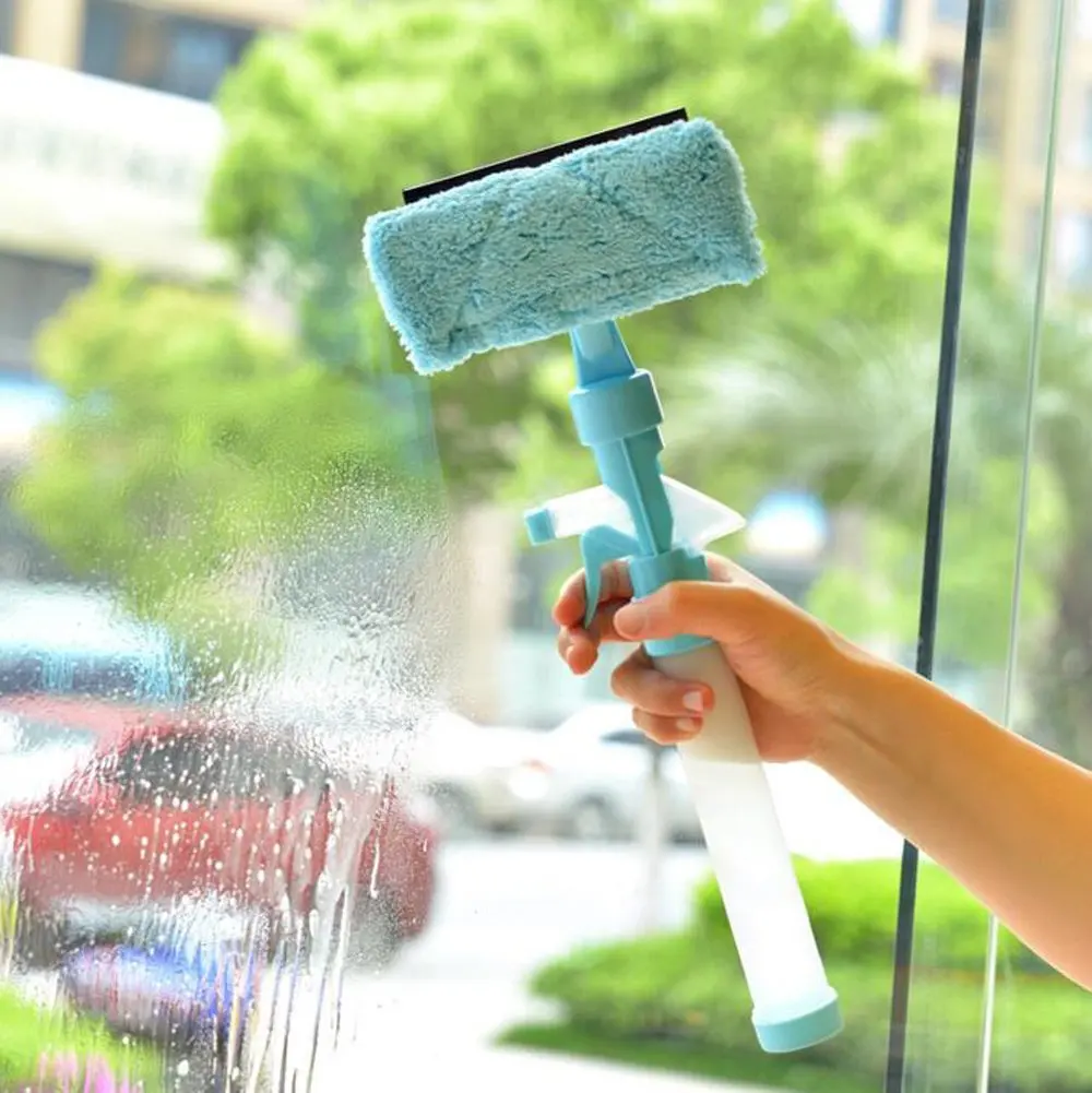 Portable Handheld Window Glass Cleaning Tool Set Wiper + Replaceable