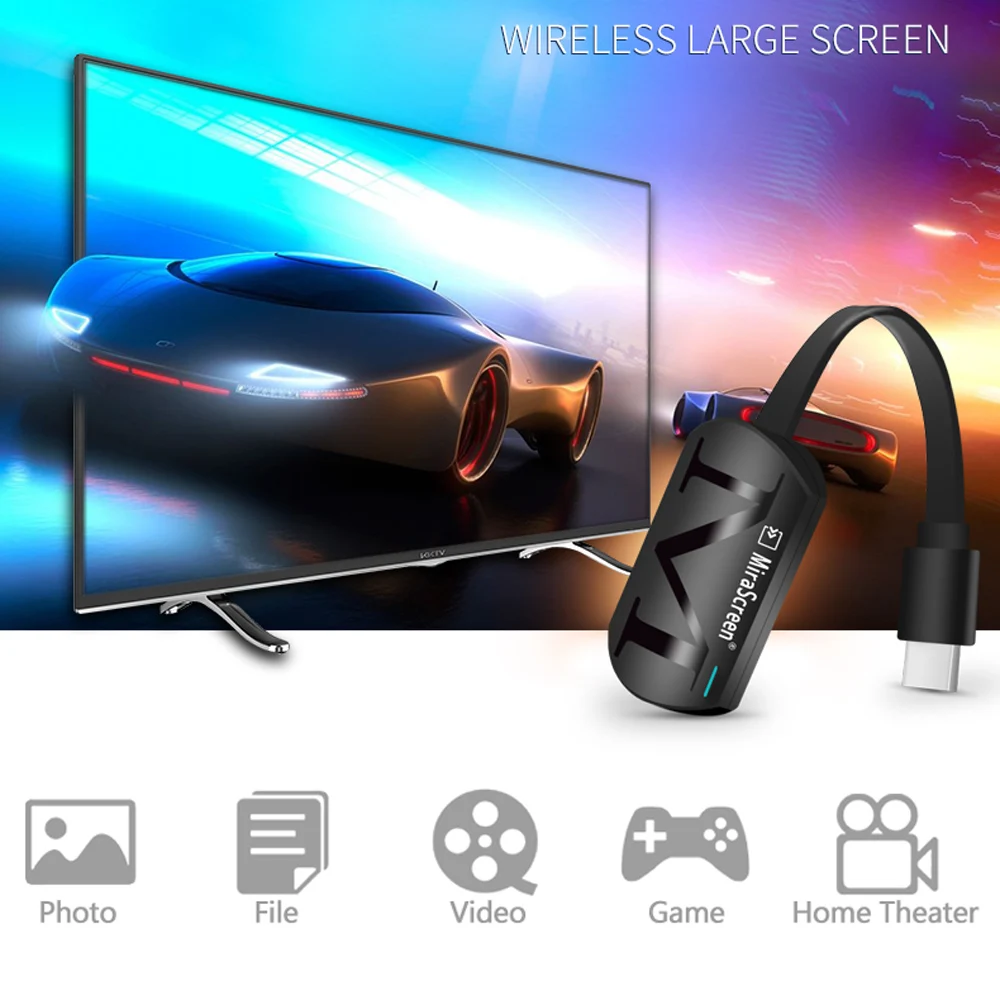 

G4 MiraScreen Anycast 1080 Miracast Any Cast Wireless DLNA AirPlay HDMI TV Stick Wifi Display Dongle Receiver for IOS Android PC