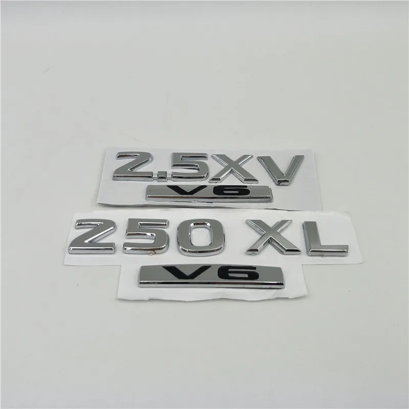 

For Nissan Teana 2.5XV 250XL V6 Emblem Number Letters Rear Trunk Displacement Logo Car Styling Accessories