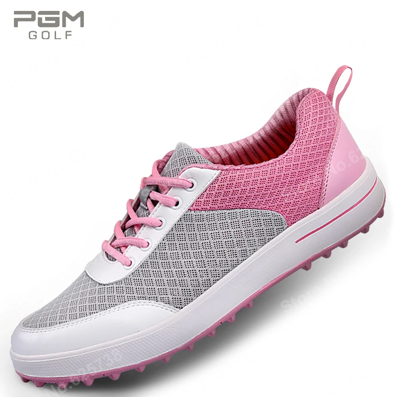 Гольф обувь Для женщин PGM Для женщин запрессовки ультра-легкие дышащие чистая ткань спортивные туфли женские superbes Chaussures