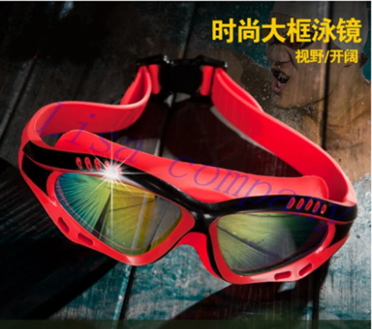 

Men Women Anti Fog UV Protection Swimming Goggles Professional Waterproof Swimming Glasses Eyewear Adult Large Frame