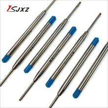 10 шт Высокое качество Универсальный стандартный стиль черные и синие чернила заправка 0,7 мм СРЕДНИЙ перо металлические шариковые ручки заправки