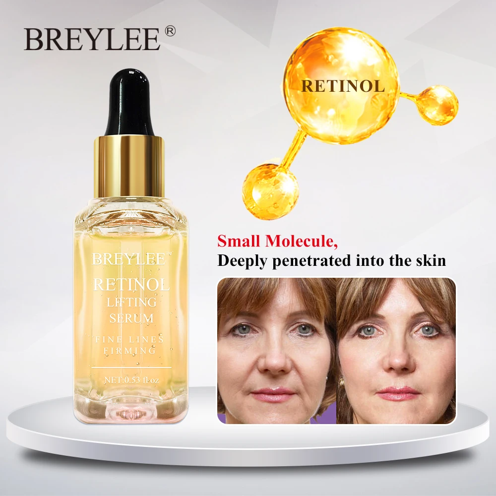

Breylee Retinol Lifting Firming Serum Face Collagen Essence Remove Wrinkle Anti Aging Facial Skin Care Fade Fine Lines Repairing