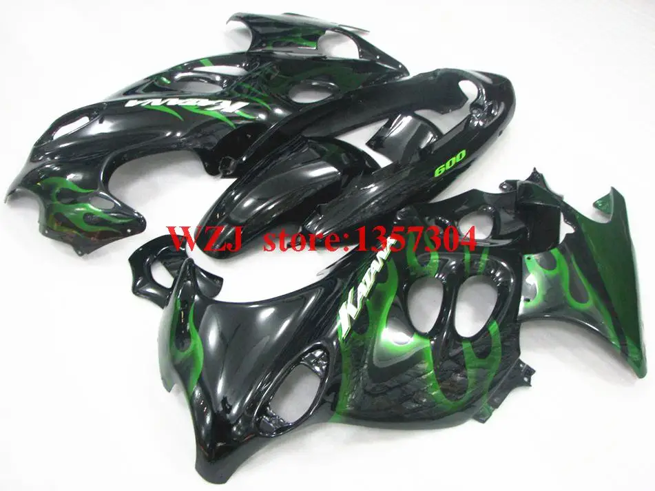 Fairings GSX750 2005 2006 Katana 2006 Green Flame Compression Body Kits