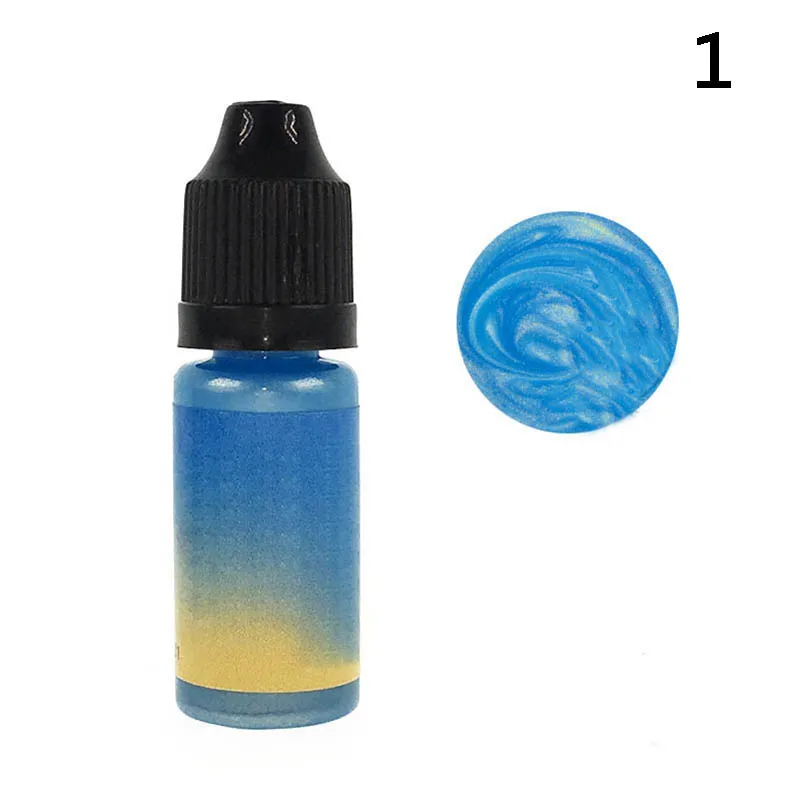 Распродажа 24 цветов перламутровый пигментный порошок MICA Rainbow UV из эпоксидной смолы ремесло DIY ювелирных изделий HVR88 - Цвет: 1