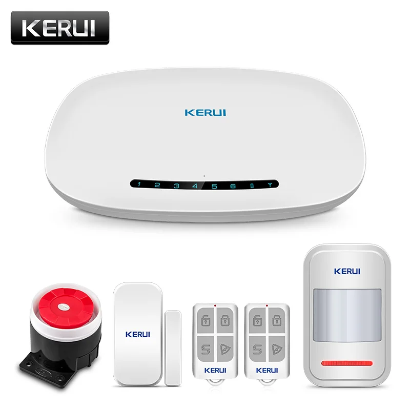 

KERUI W19 Wireless Wired GSM Burglar Home Security Alarm System Android IOS Phone APP Remote Control Cost-effective Alarm Kits