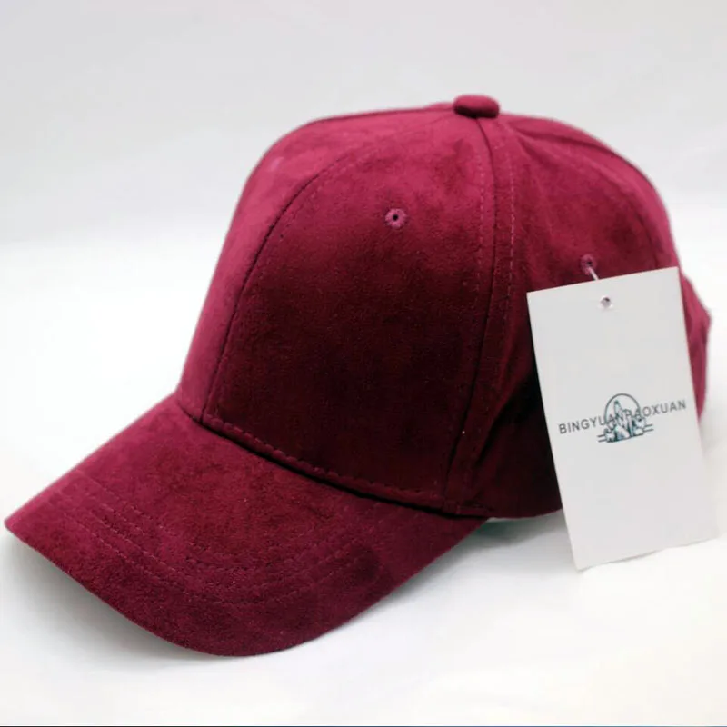 BINGYUANHAOXUAN, Для женщин шляпа Кепки Повседневное женские папа шляпа Для мужчин брендовые бейсболки 6 панели замшевая бейсбольная кепка Bone мужской женский Snapback шляпа