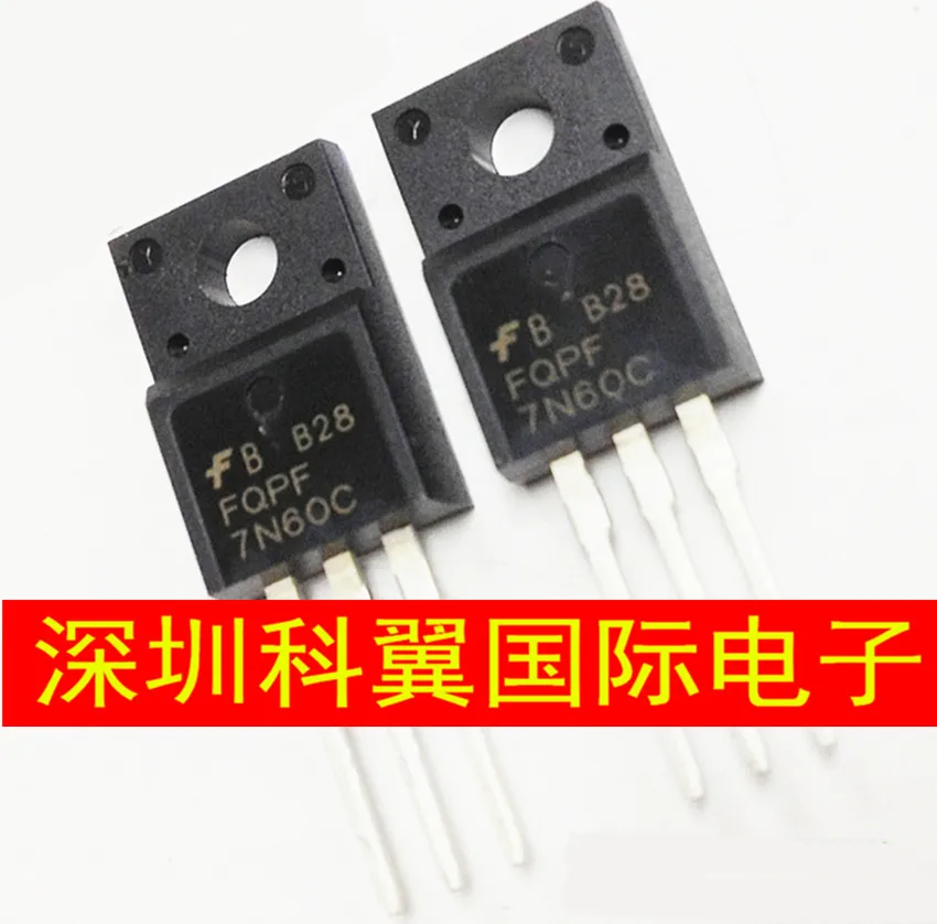 10PCS 7N60C FQPF7N60C switch 700V6A FET plastic TO-220F |