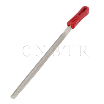 

CNBTR Plastic Coated Handle Metal Triangle File Filing Tool 10Inch/250mm Grit 180