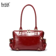 Vintage Genuine Leather Women Handbag Real Cow Leather Shoulder Bag Female Vintage Messenger Bag Ladies Tote bag for Women 2018 new vintage split cow leather women s bag handbag brand simple design female shoulder bag women messenger bags