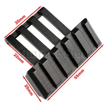 Тактический 5 слотов смещение Пикатинни адаптер лазерный прицел крепление 30 градусов смещение Пикатинни 20 мм Weaver Rail Mount