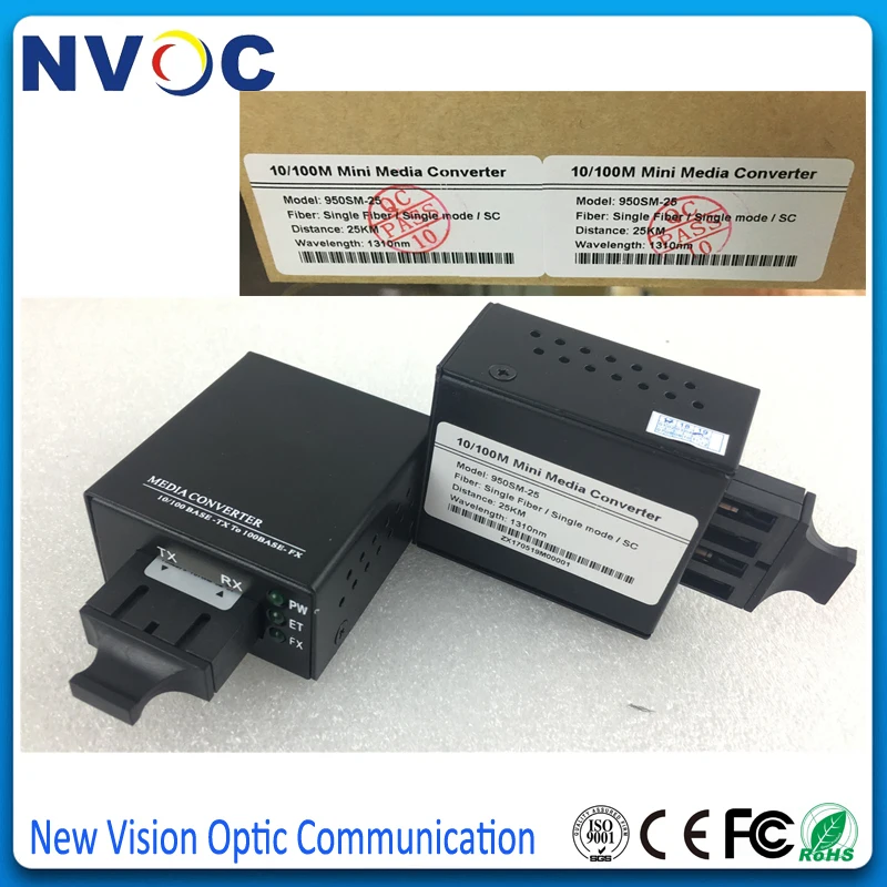 10/100 м 850нм 550 многорежимный двойное волокно 1RJ45 SC внешний источник питания евро