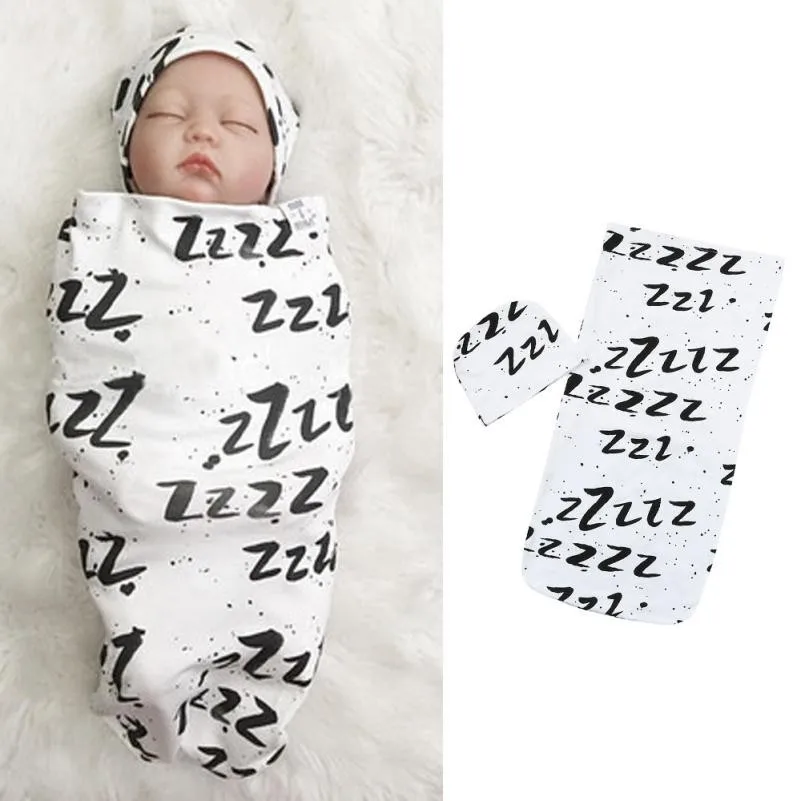 

2018 Newborn Baby Blanket Swaddle Printed Sleeping Bag Unisex Kids Sleep Sack Stroller Wrap