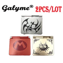 2 шт./партия, чехол, пригодный для GameboyGB Advance SP, племенное тату, версия с героями мультфильмов, пластиковый корпус, заменяемый чехол для игровой консоли