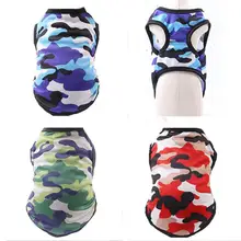 Рубашка для собак камуфляжная футболка с рисунком собаки кошки хлопковые мягкие удобные дешевые полосатые жилеты для собак и кошек классическая одежда для щенков