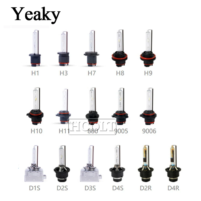 HCDLT Yeaky 35W Xenon H1 H3 H7 H11 9005 9006 D2H D2S D2R D4S D1S D3S Xenon Bulb 4500K 5500K 6500K Yeaky HID Car Headlight Bulbs