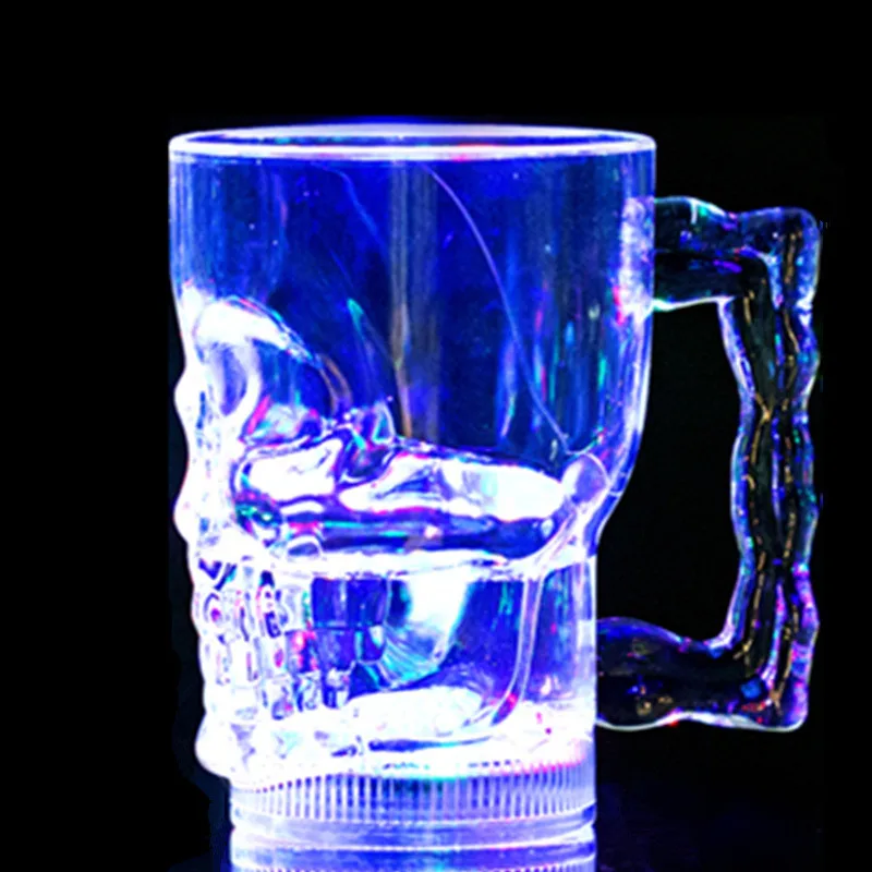 

LED luminous cup glass water induction colorful into the water that bright color luminous cup