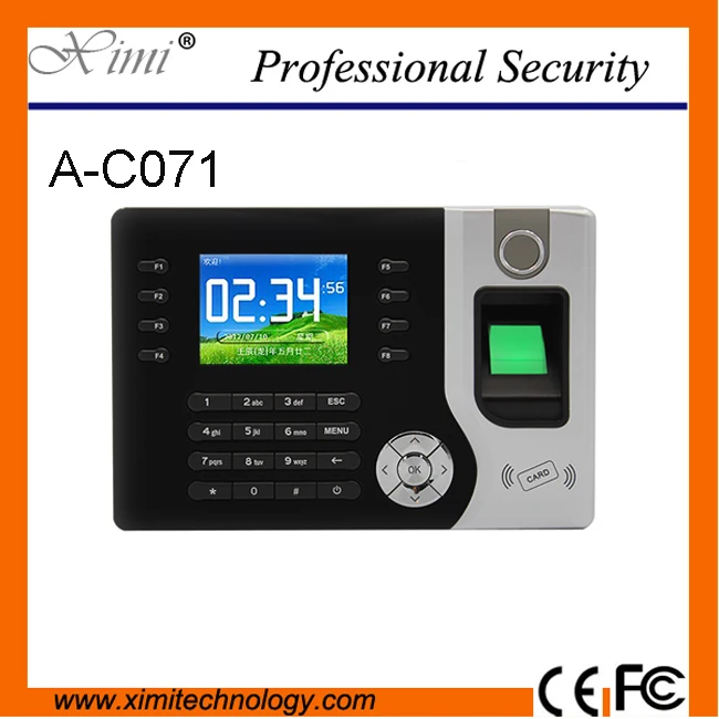 TCP/IP RFID card Biometric Fingerprint Time Clock Recorder Attendance Employee Electronic Punch Reader Machine Realand A-C071 tcp ip spanish language fingerprint time attendance punch card and fingerprint time clock realand
