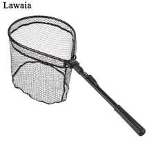 Lawaia Fold Fly Fishing Net Glued Aluminum Alloy Hand Net Fishing Pole Telescopic Nylon Carp Fishing Landing Nets Fishing Gear Lawaia Fold Fly Fishing Net Glued Aluminum Alloy Hand Net Fishing Pole Telescopic Nylon Carp Fishing Landing Nets Fishing Gear