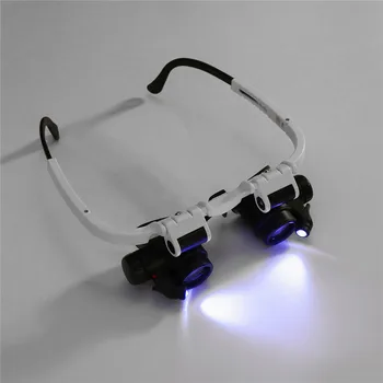 

Professional 8X 23X Adjustable Loupe LED Light Headband Magnifier Glass LED Magnifying Glasses With Lamp