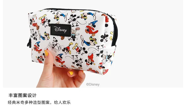 Подлинная новая модная косметичка disney с Микки Маусом, многофункциональная женская сумка, сумочка-кошелек для девочек, подарочная сумочка-клатч