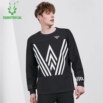 

Autumn Winter Sports T-shirt Fitness Running Tops Men's Cotton Printed Long Sleeve Workout Training Pullovers