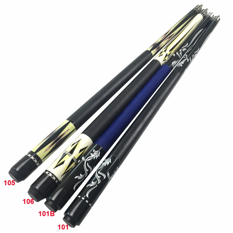 

Free shipping 12.75mm Billiard cues Maple wood 1/2 splited Pool Cues 4colors optional linen/leather wrap China Wholesale