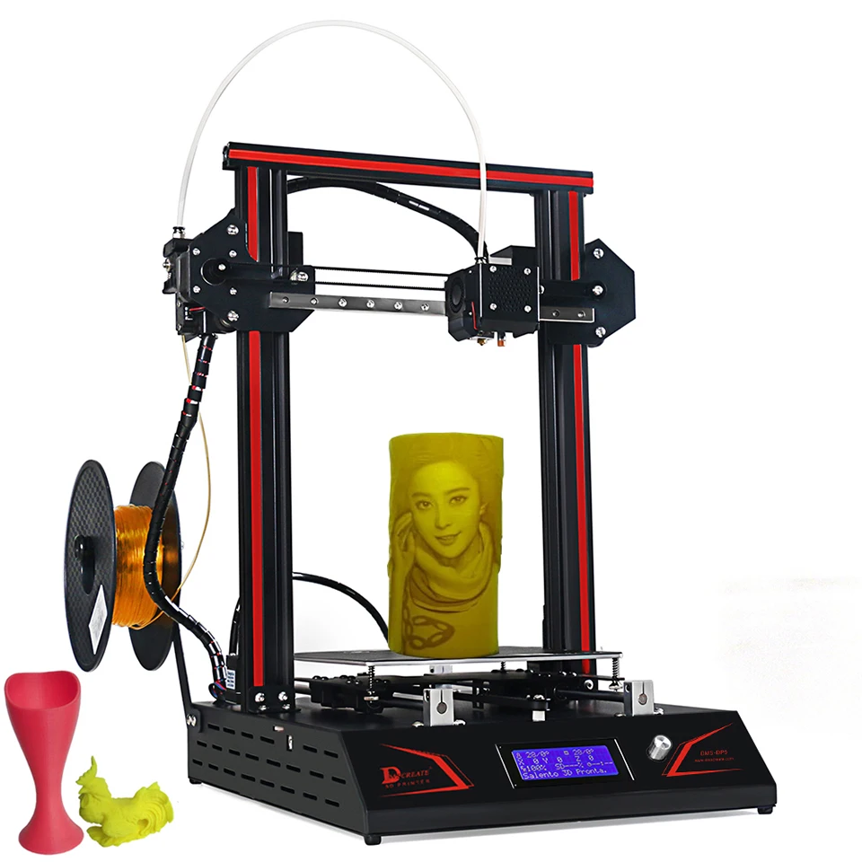 

DMSCREATE DMS DP5 200*200*300mm big size High Quality 3D Printer kit,10 Min Install,Linear Guide Rail Full Metal structure