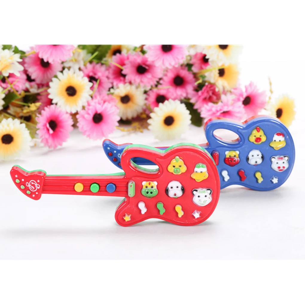 1 шт. Музыкальная развивающая игрушка для малышей, детей, детей, портативная гитара, клавиатура, развивающая милая игрушка, развивающая музыкальная игрушка