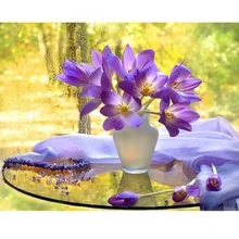 На заказ Алмазная картина eigen foto цветочный пейзаж 5d Мандала Алмазная картина Полная площадь/круглые фильмы для украшения дома птица