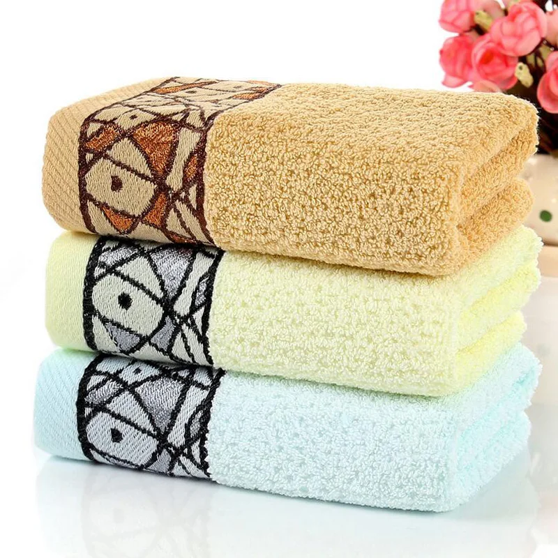 1PC 34 * 74 CM Modern Simple Face Towel Bath Thick Absorbent Soft Cotton Hand Towel Travel Beach