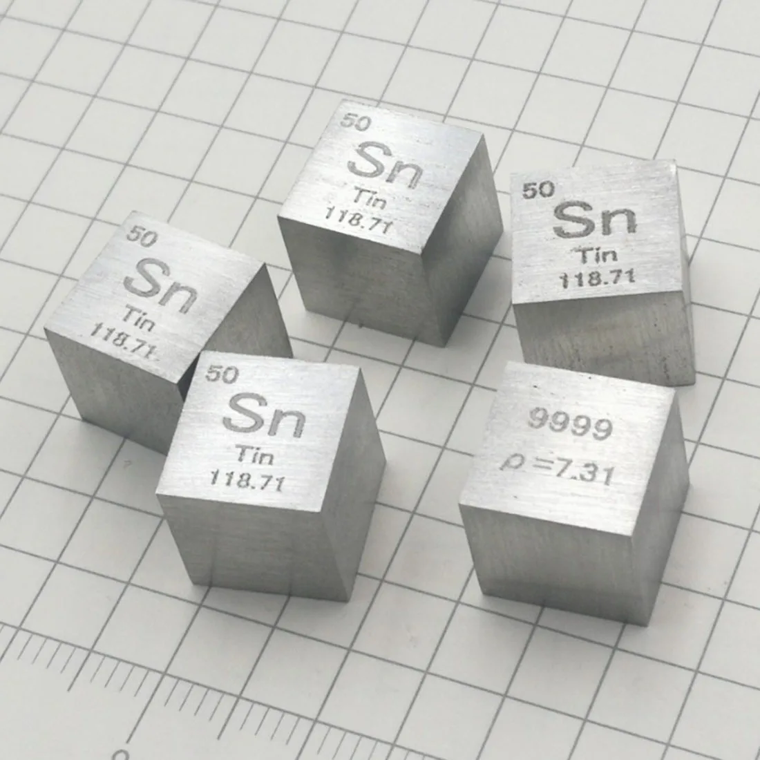  10 X 10 X 10mm (Sn≥99.9%) Wiredrawing Stannum Cube Periodic Table Of Elements Cube Sn Hand Made Diy