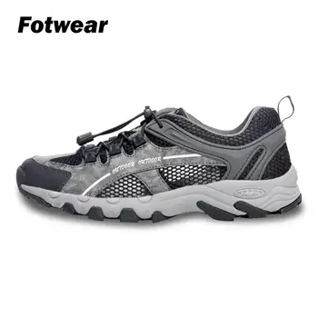 

Fotwear Men's New outdoor hiking shoes Stream shoes Men's casual shoes Improved breathable Mesh upper and Rubber outsole climate