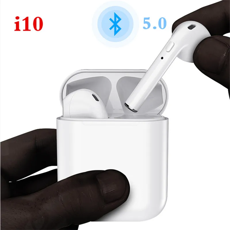 

Activate Siri i10 TWS Mini Bluetooth earphone Wireless Headphones Stereo Earbuds Bass Headset Magnetic Charging Case PK i9s i12