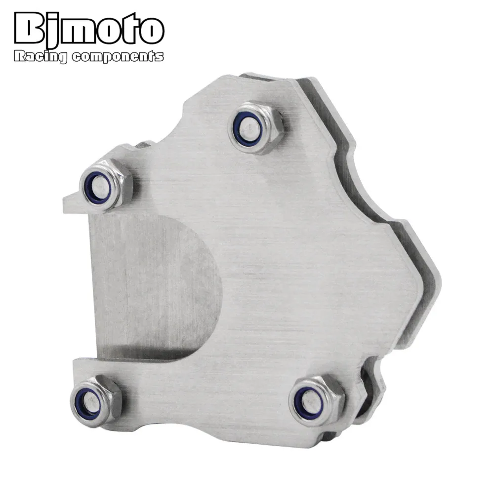 BJMOTO Motorcycle Kickstand Aluminum Enlarge Extension Side Stand Plate