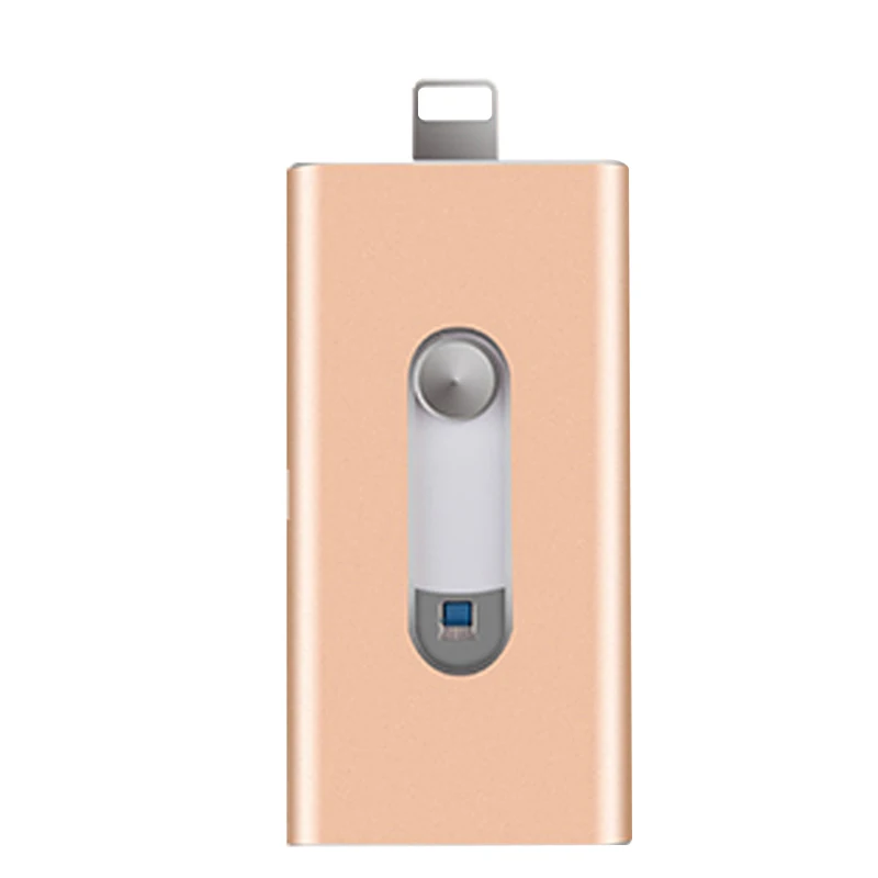 Usb флэш накопитель 3.0 OTG для iPhone 5/5S/5C/6/6 S Plus/7/ ipad/Android флешки usb stick mini flash металла 64 ГБ